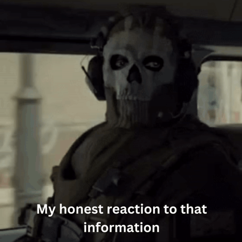 Call Of Duty Ghost Honest Reaction GIF