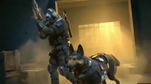 Call Of Duty Ghost Walking With The Dog GIF