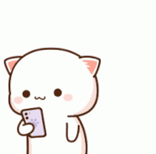 Calling Mochi Mochi Peach Cat Love Hug GIF
