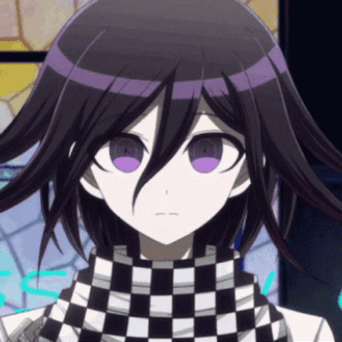 Calm Kokichi Talking  GIF