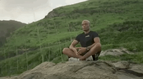 Calm Meditation In The Hill GIF