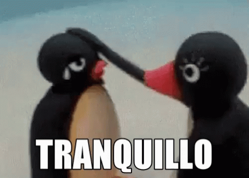 Calm Penguin Tranquil Headpat GIF