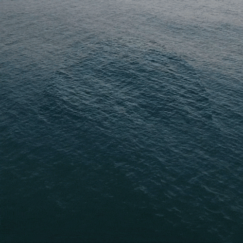 Calm Waves In The Center Of The Ocean GIF