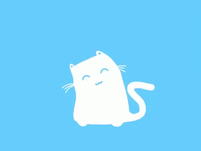 Calming Animated Cat Body Shake GIF