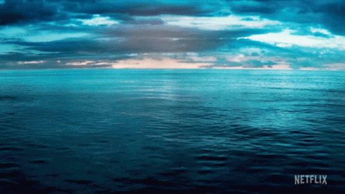 Calming Blue Sea GIF