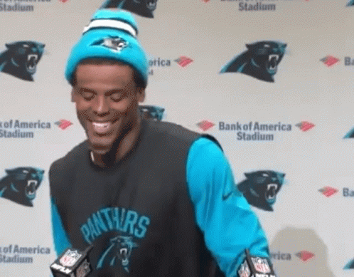 Cam Newton Prescon Big Grin GIF