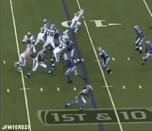 Cam Newton Running Back Football Game GIF