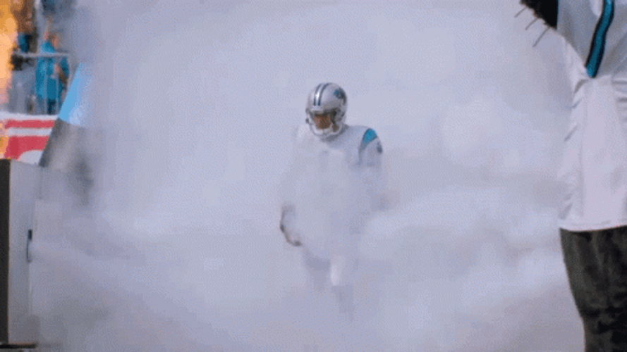 Cam Newton Dramatic Arena Entrance GIF