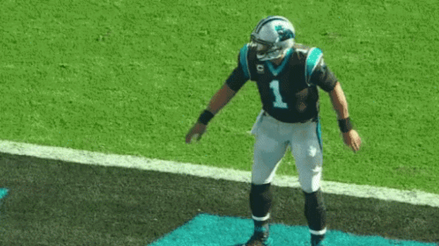 Cam Newton Quarterback Shimmying GIF