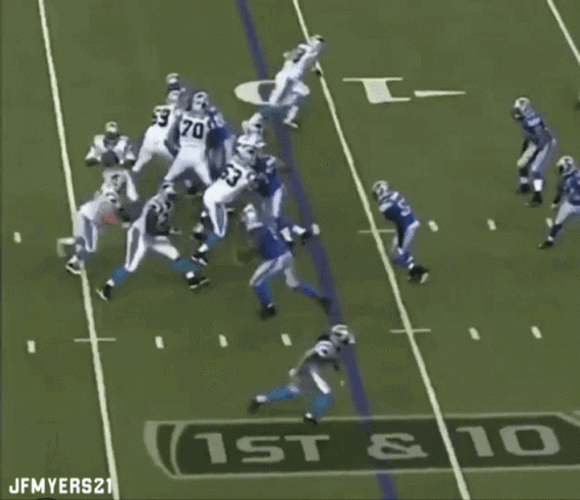 Cam Newton Running Back Football Game GIF