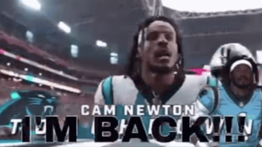 Cam Newton Screaming I'm Back GIF
