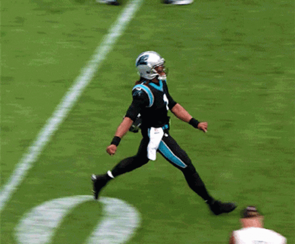 Cam Newton Stomping On The Ground GIF