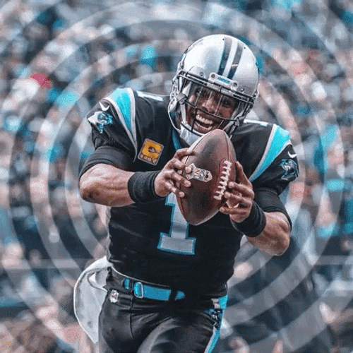 Cam Newton Trippy Art Design GIF
