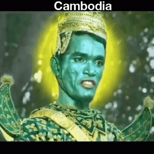 Cambodia Original Green Deity GIF