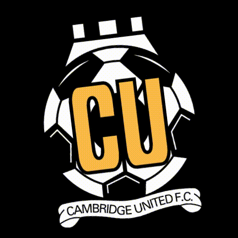Cambridge United FC Logo With Soccer Ball