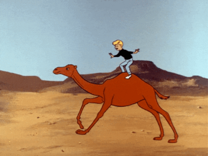 Camel Ride Jonny Quest GIF 
