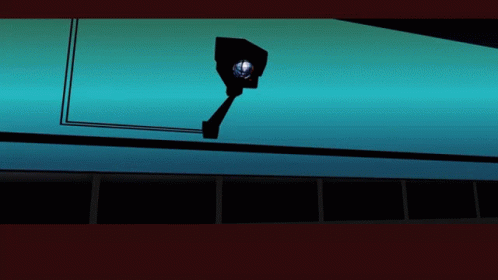 Camera Silhouette on Blue Background