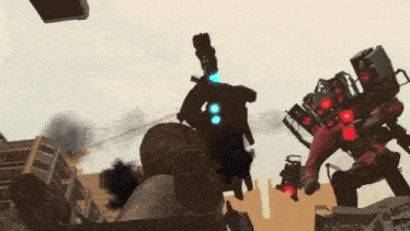 Cameraman And Titan Speakerman Got The Best Duo GIF
