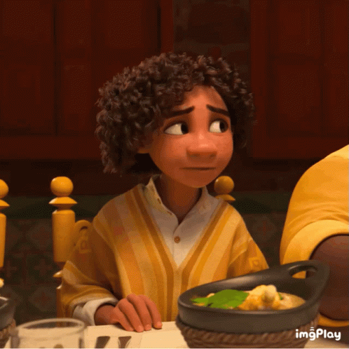 Camilo Encanto Dinner Nervous Smile GIF