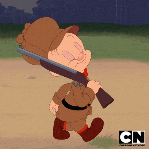 Caminando Elmer Fudd Gif GIF