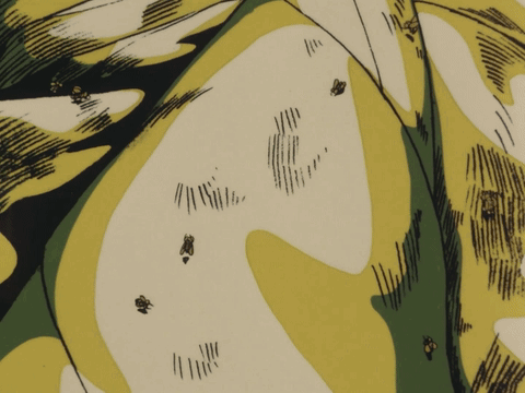 Camouflage Pattern With Bugs GIF