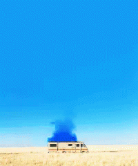 Camper Vehicle With Blue Smoke GIF