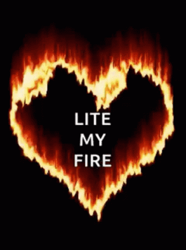 Cute Heart Campfire Lite My Heart GIF