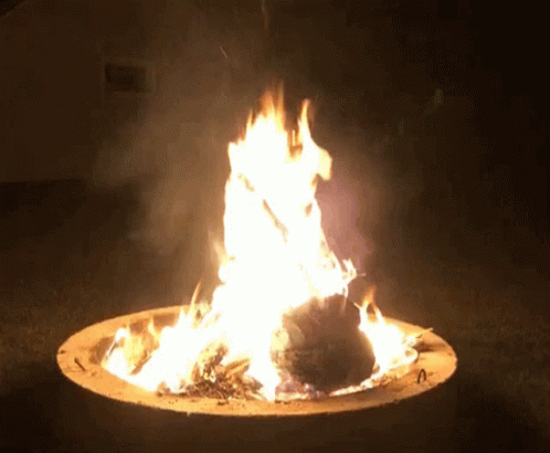 Warm Night Big Campfire GIF