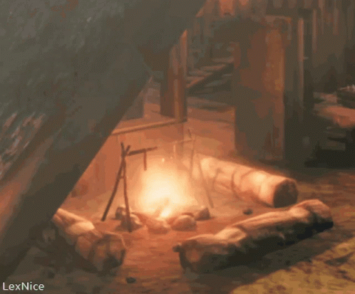 Campfire With Lexnice Text