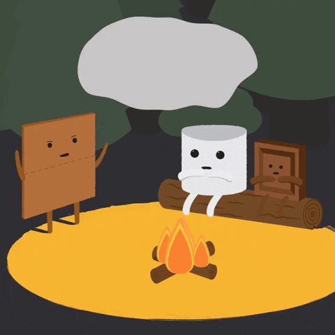 Camping Bonfire Scary Stories GIF