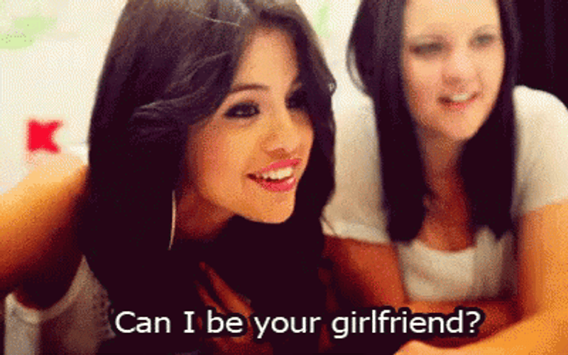 Can I Be Your Girlfriend Selena Gomez Young GIF