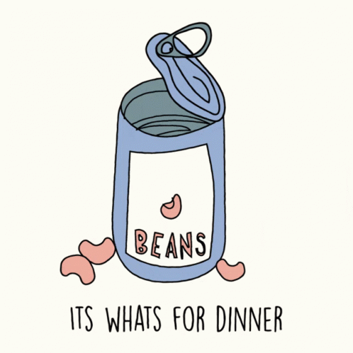 Can of Beans Its Whats for Dinner