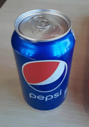 Can of Pepsi on Table