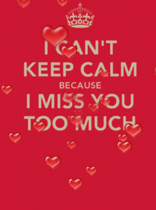 Can't Keep Calm I Miss You GIF
