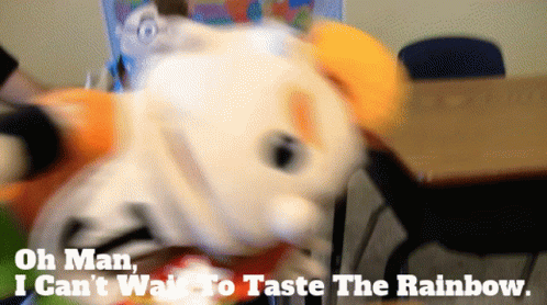 Can't Wait To Taste My Skittles Candy GIF