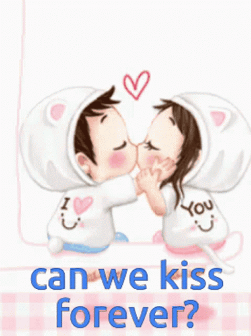 Can We Kiss Forever Big Kiss GIF