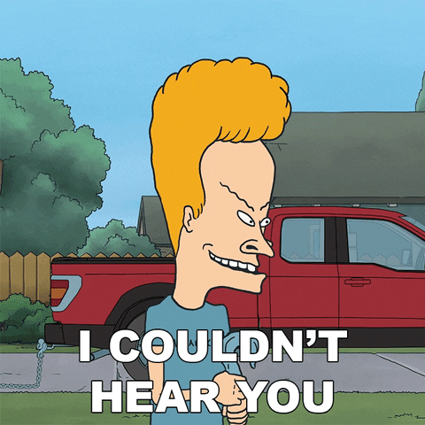 Can You Hear Me Now Beavis Couldn't Hear GIF