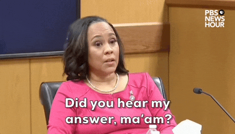 Can You Hear Me Now Fani Willis Answer GIF