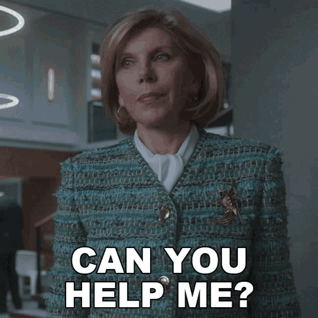 Can You Help Me Christine Baranski Gif GIF