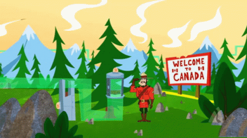 Welcome To Canada Moving Art GIF