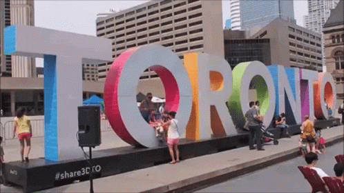 Old Toronto Canada Giant Sign GIF