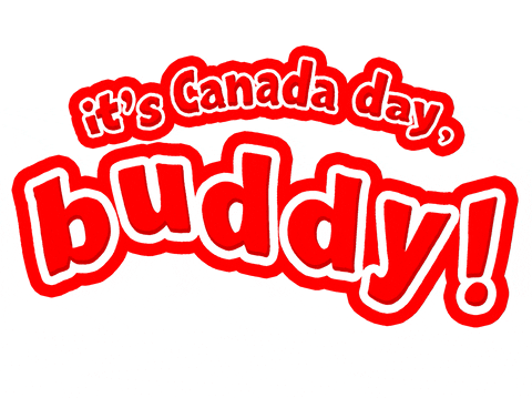 Canada Day Buddy Fun Design Text Art GIF