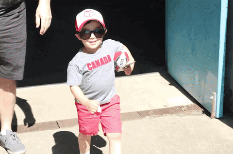 Canada Day Cool Kid Wearing Shades GIF