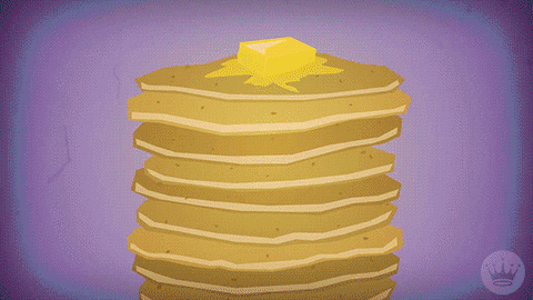 Canada Day Pancake Stack Animated Art GIF