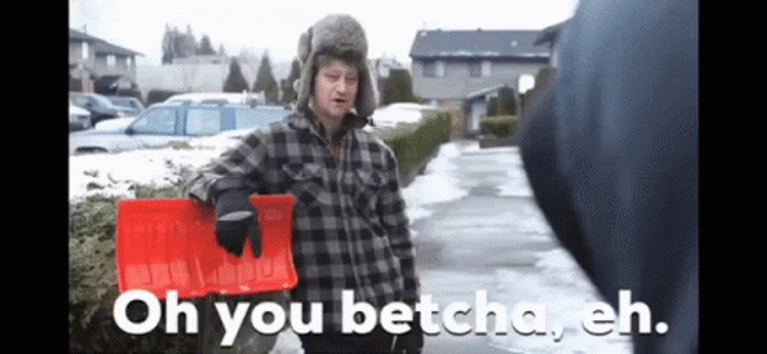 Canada You Betcha Vlogging In Snow GIF