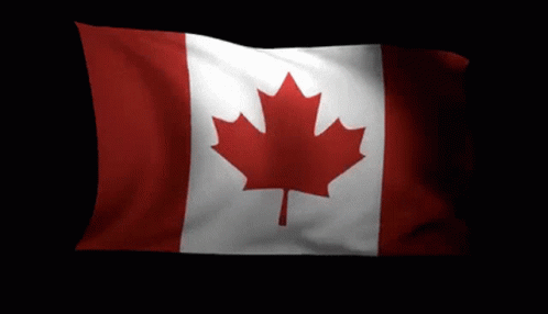 Canadian Flag with Maple Leaf
