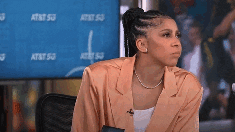 Candace Parker Elegantly Chewing GIF