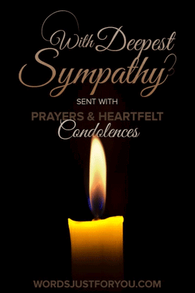 Candle Lit Dark Deepest Sympathy Prayers Heartfelt Condolences