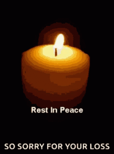 Candle With Rest in Peace