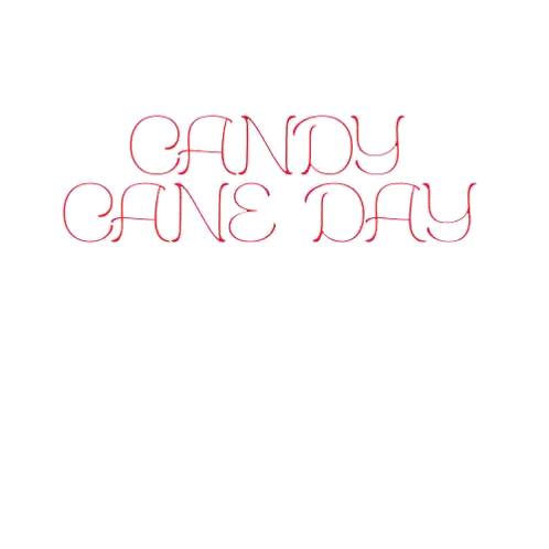 Candy Cane With Happy National Candy Cane Day